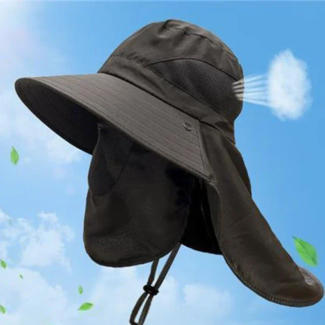 Zomer Zonnehoeden Uv Bescherming Outdoor Jacht Vismuts Voor Mannen Vrouwen Wandelen Camping Vizier Emmer Hoed Flap Visser Hoed