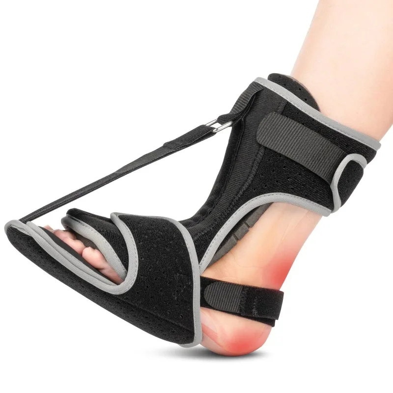 New Foot Sagging Stretch Belt Night Splint Adjustable Unisex Double Fixed Ankle Brace Foot Support One size fits all