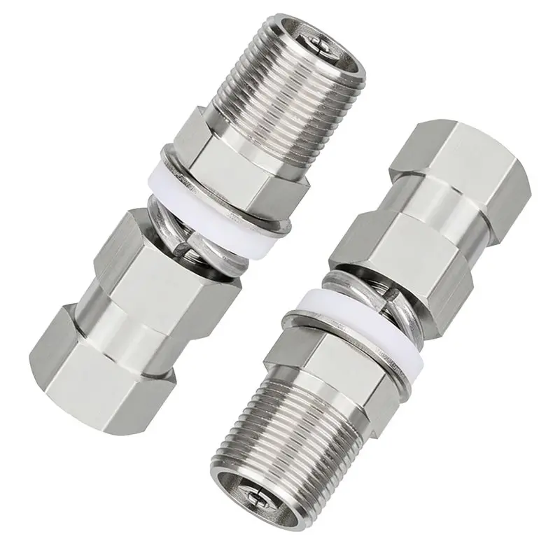 

A37T-2Pcs Radio Antenna Adapter SO239 To 3/8X24 Stud Antenna Adapter For 3/8 X 24 Threads Ham Radio Antennas Mounting Surface