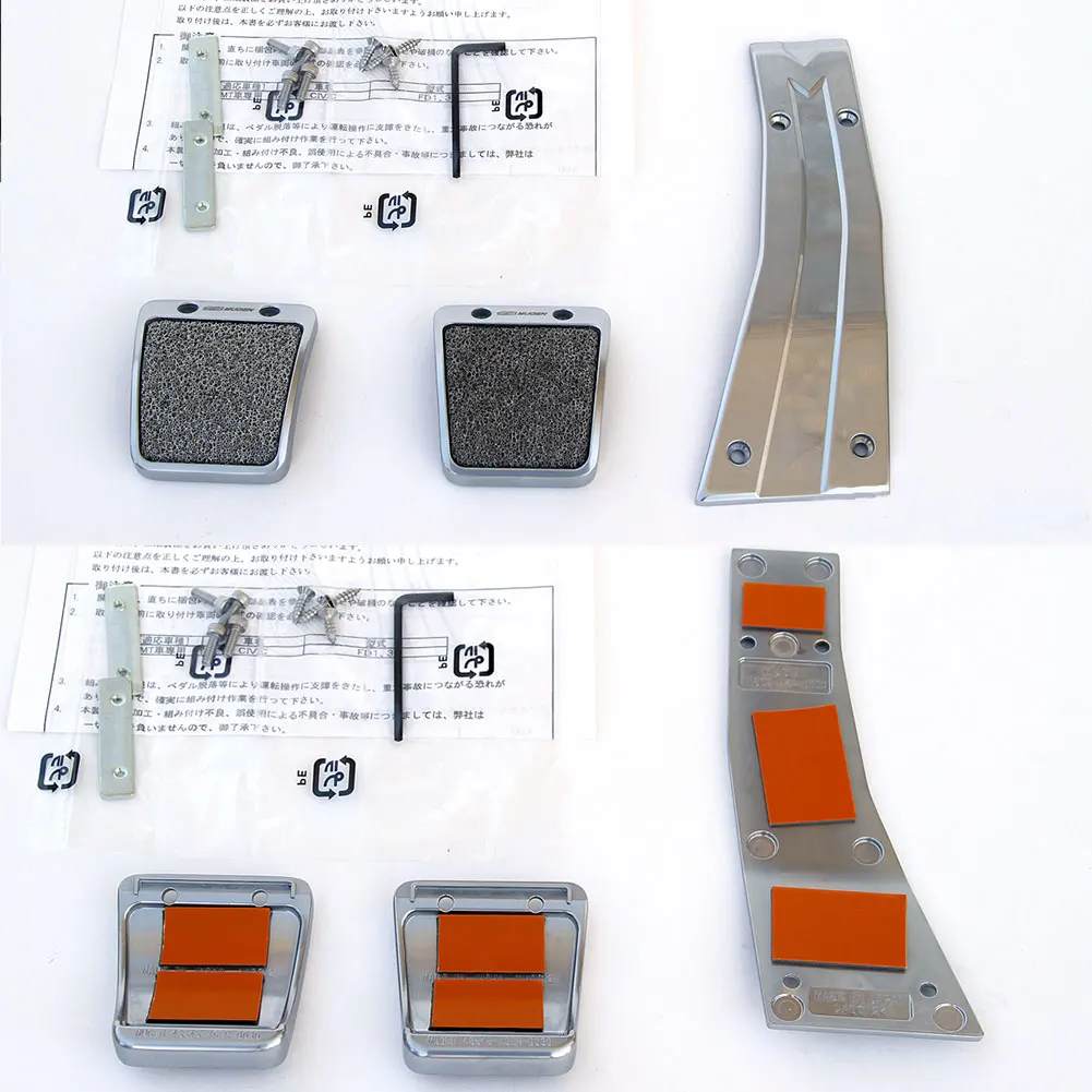 Accessori in stile pedali per Mugen per Honda Civic 8th Gen 2006-2011 manuale Auto FA FD SI tipo R FG