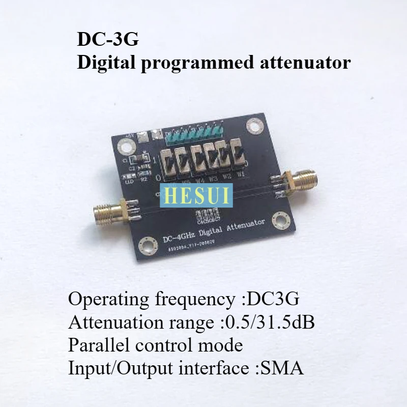 Digital programmed attenuation 6-bit controlled digital attenuator programmable stepping attenuator RF