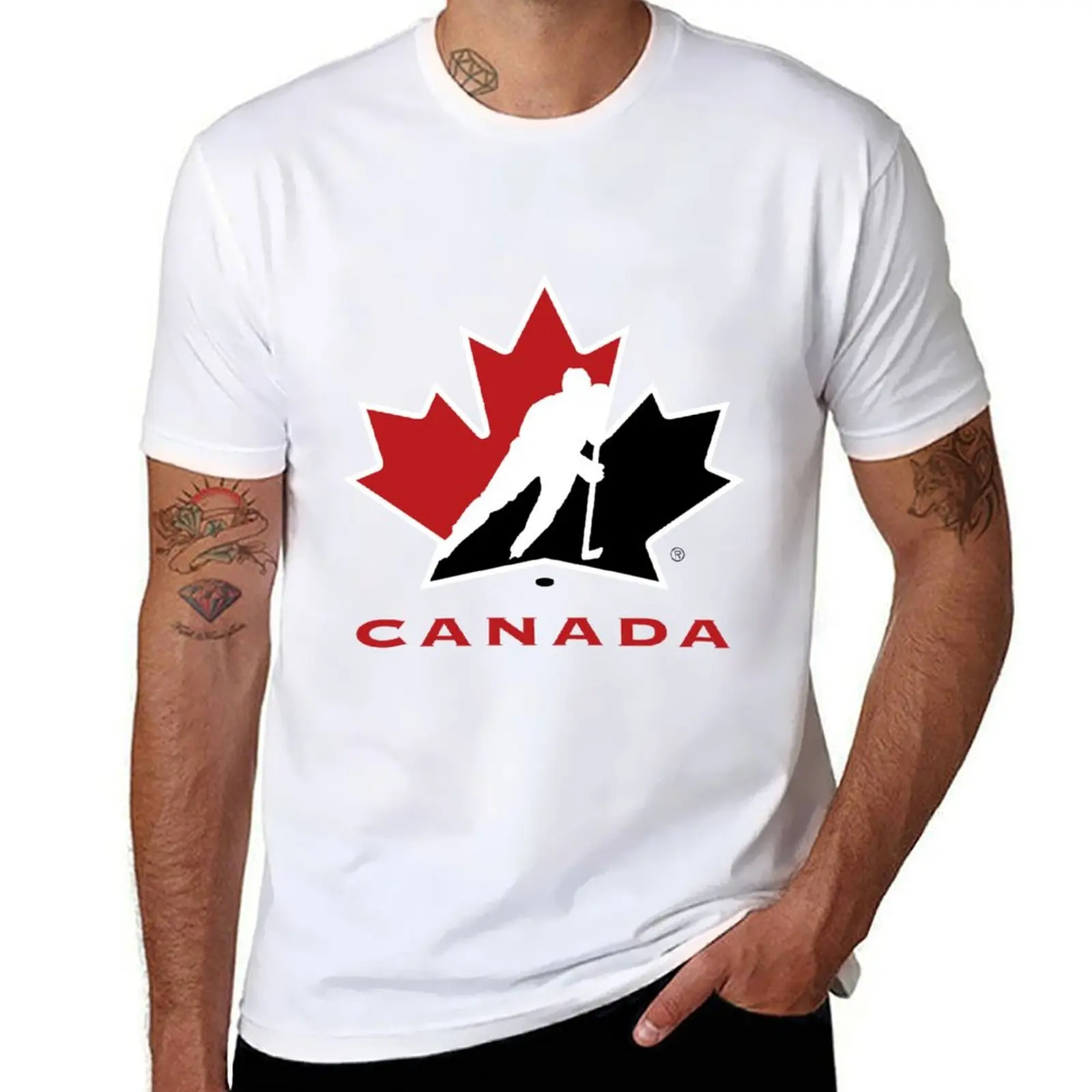 

team hockey canada T-Shirt t shirt man plain cotton t shirt pack t shirts for man cotton T-Shirt