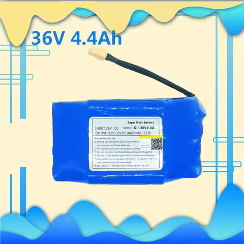 NEW 36V rechargeable li-ion battery pack 4400mah 4.4AH lithium ion cell for electric self balance scooter hoverboard unicycle
