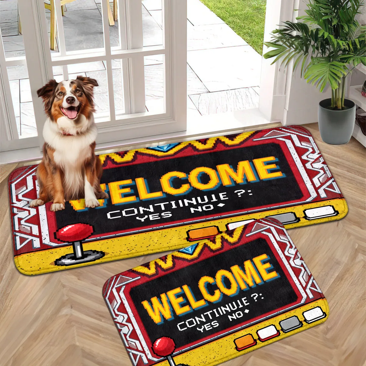 

Welcome Mat Door Mat Small Carpet for Bathroom Kitchen Universal Wear-Resistant Skin-Friendly Floor Mat for Entrance