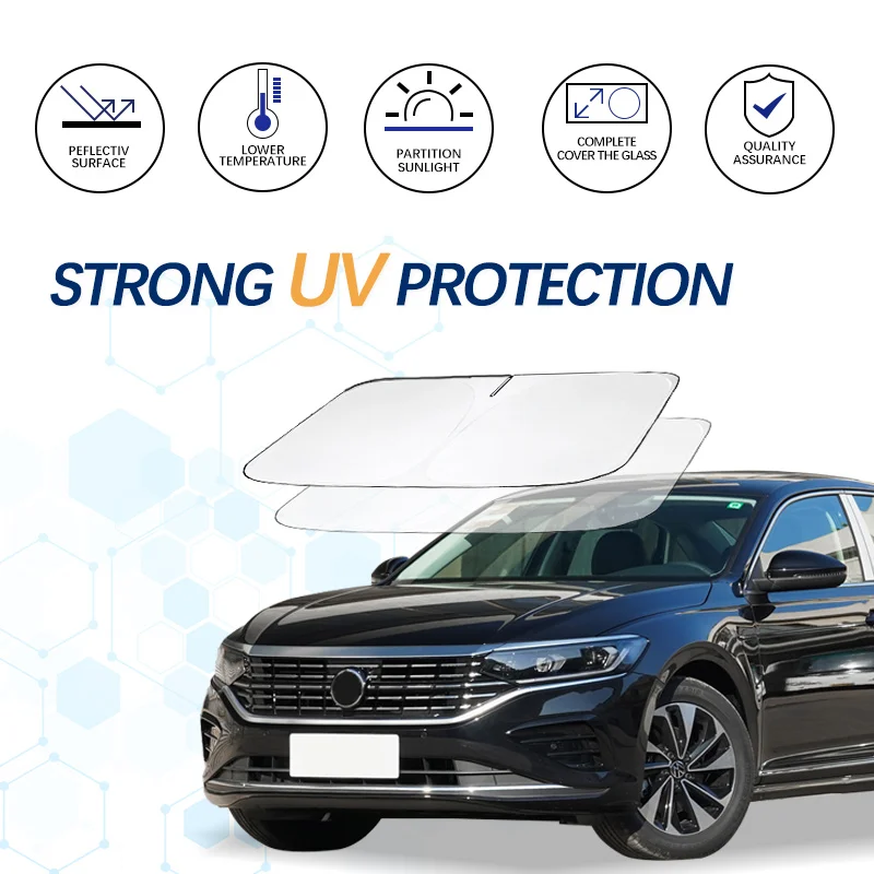 Car Windshield Sun Shade Window Shade Sun Visor Protector Blocks UV Rays For Volkswagen VW Passat Car Summer Accessories