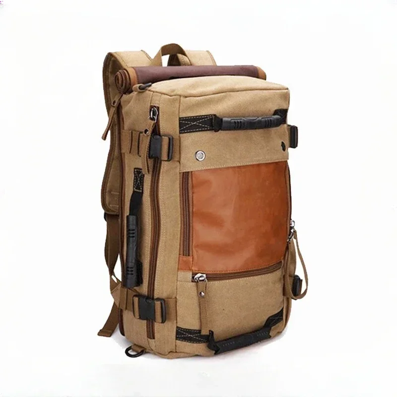 Outdoor Mountaineering Canvas Recreational Backpack Sports Large Capacity Backpack