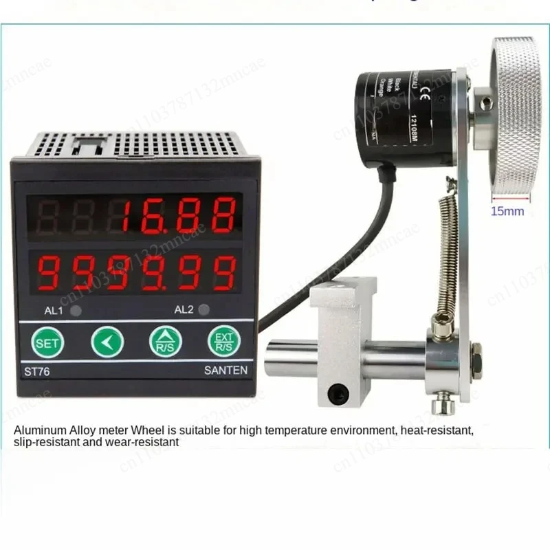 

Meter Counter Roller Type High-precision Electronic Digital Display Length Counting Meter Encoder Control Ed