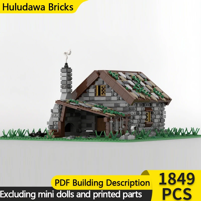Medieval Castle Model MOC Building Bricks Countryside Forge Factory Modular Technology Children Holiday Gifts Assemble Toys Suit