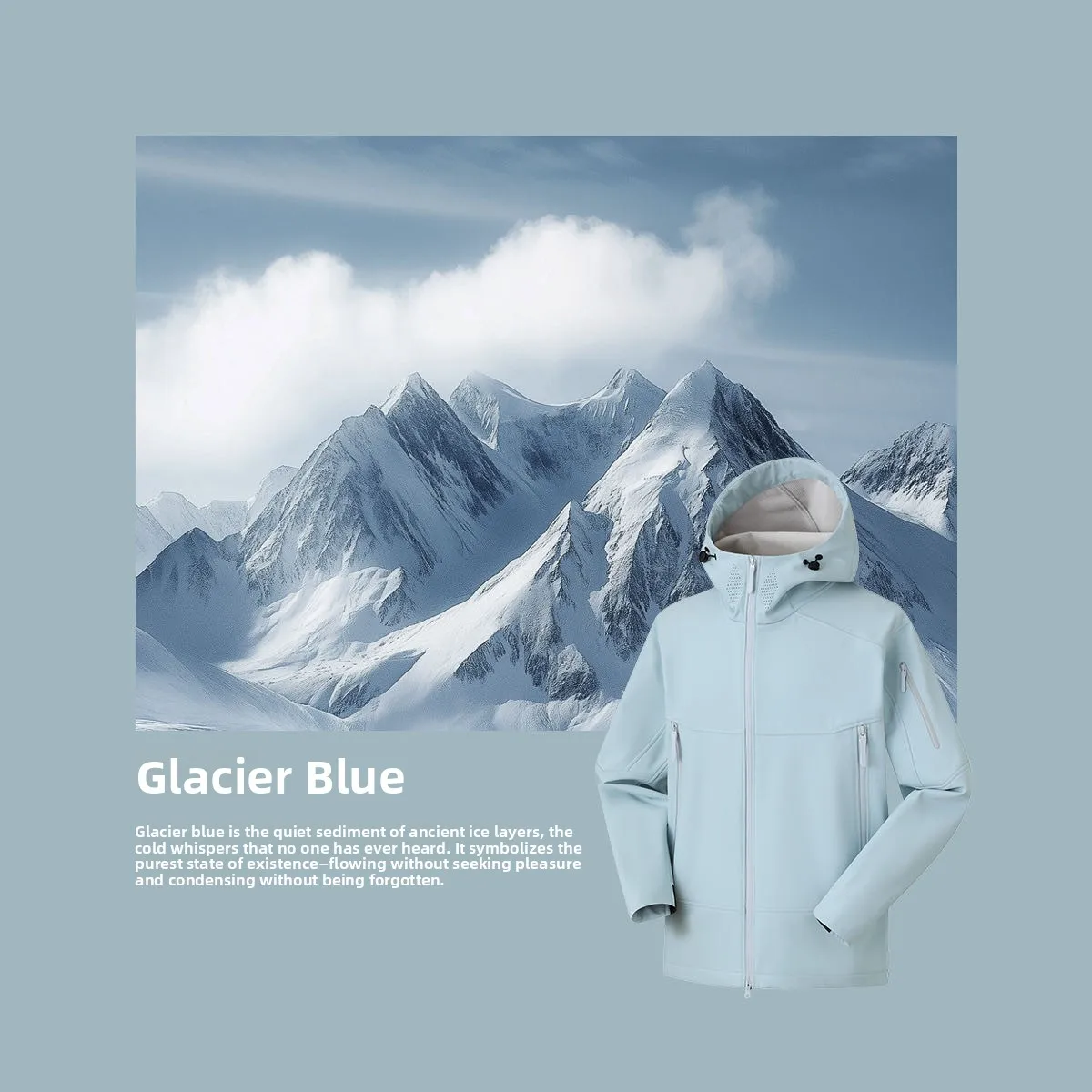 

Outdoor Men's Fce Lined Thiened Soft ell Jaet Windproof Waterproof Stand Fit Zipper Closure Hooded Polyester Fiber