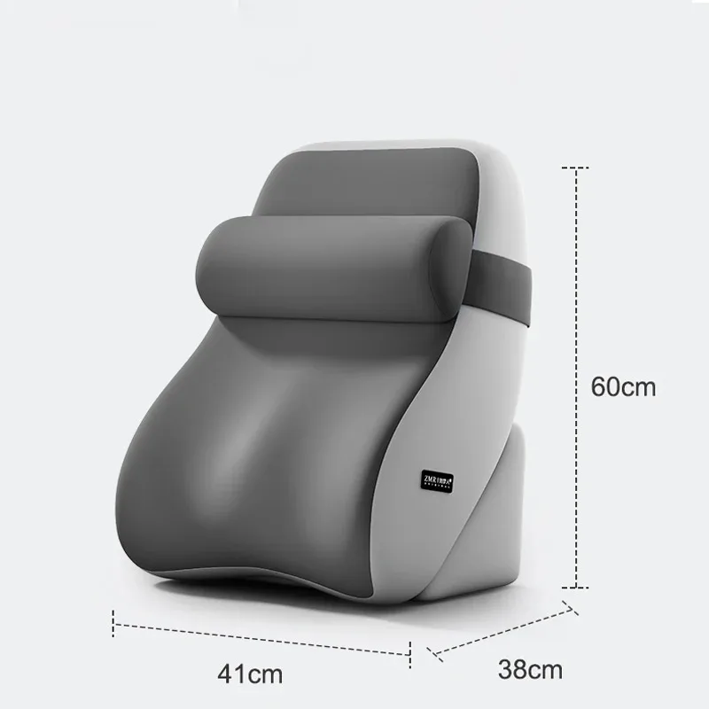 Reading Pillow for Sitting in Bed Ergonomic Wedge Back Pillow XL Side Pockets Removable Cover Working Nursing Lightweight - view 5