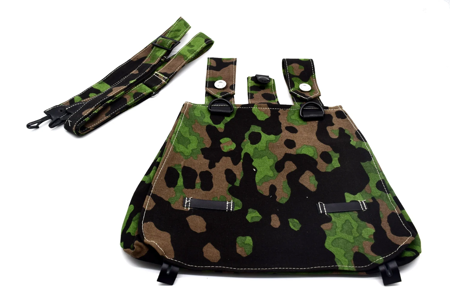 Replica WWII German Bread Bag W Strap Plane Tree Spring Camo color