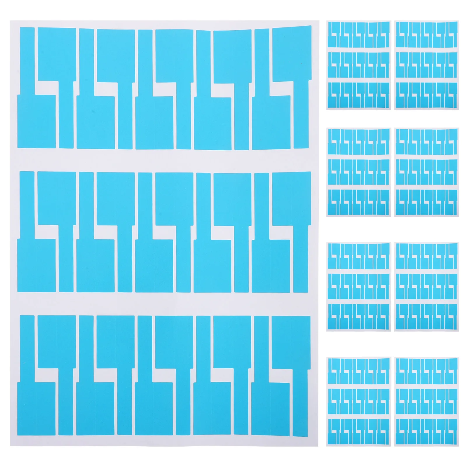 

10Pcs Multicolor Self-Adhesive Cable Identification Labels Waterproof Tear Resistant Stickers for Network USB Audio Video