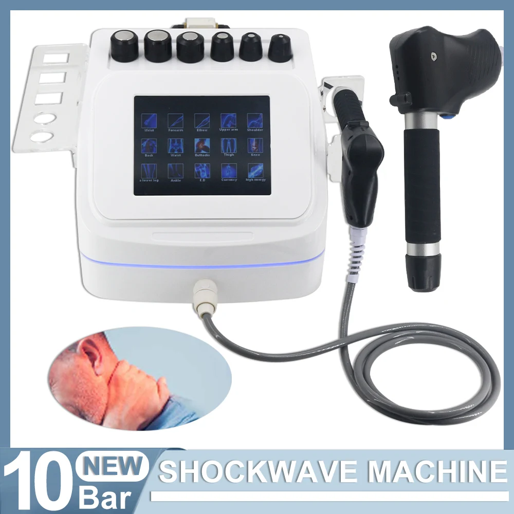 

10Bar Pneumatic Shockwave Therapy Machine Body Relax Massage For Erectile Dysfunction And Jonit Pain Relief Shock Wave Device