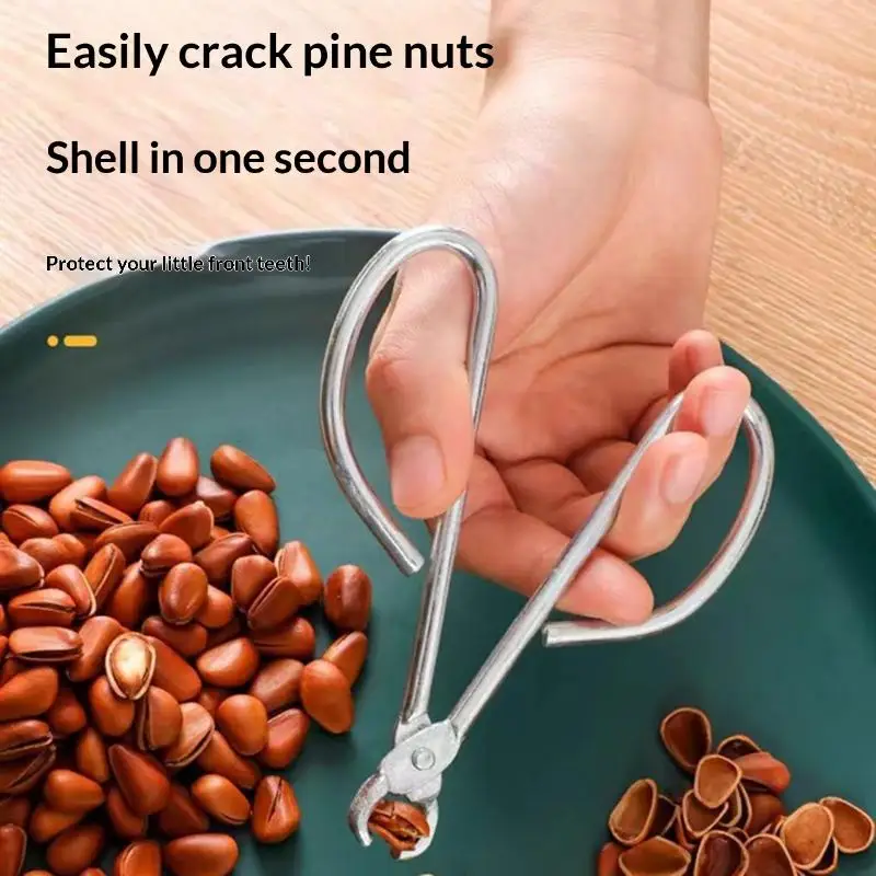Pine Nut Clamp Practical With Pine Nut Pliers Labor-Saving Durable Pine Nut Opener Kitchen Gadgets And Accessories