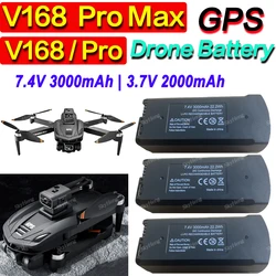 기존 V168 GPS 배터리 7.4V 3000mAh V168 드론 3.7V 2000mAh V168 PROMAX RC Quadcopter 예비 배터리 부품 액세서리