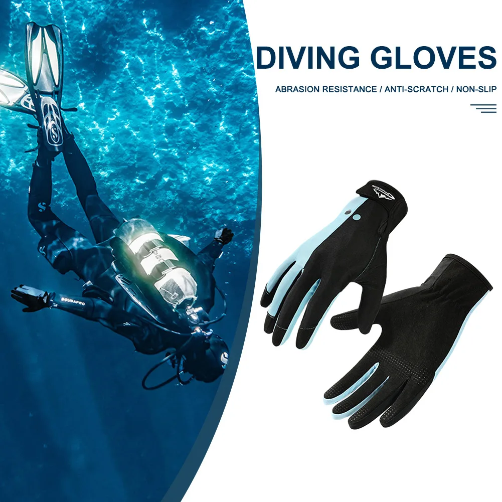 Scuba Snorkeling Gloves Portable Paddling Surfing Gloves Lightweight Elastic Anti-scratch Antiskid Outdoor Accessories