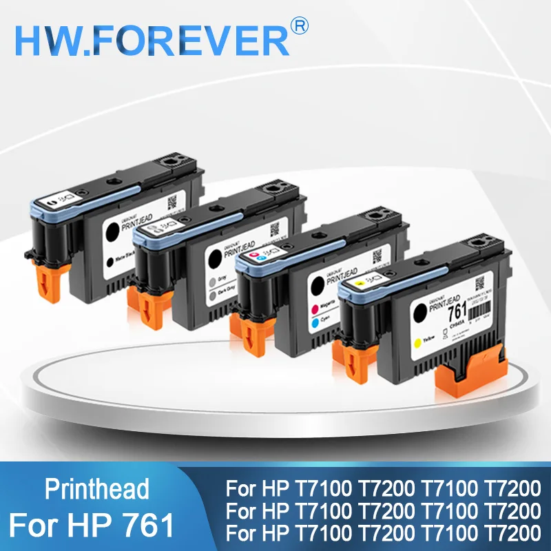 

Печатающая головка для HP 761, CH645A CH646A CH647A CH648A 761, печатающая головка для принтера HP Designjet T7100 T7200, печатающая головка