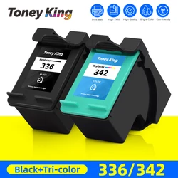 Black & Tri-color Ink Cartridges Remanufactured For HP 336 342 PSC 1500 1503 1504 Photosmart C3110 C3125 Deskjet D4160 D4163