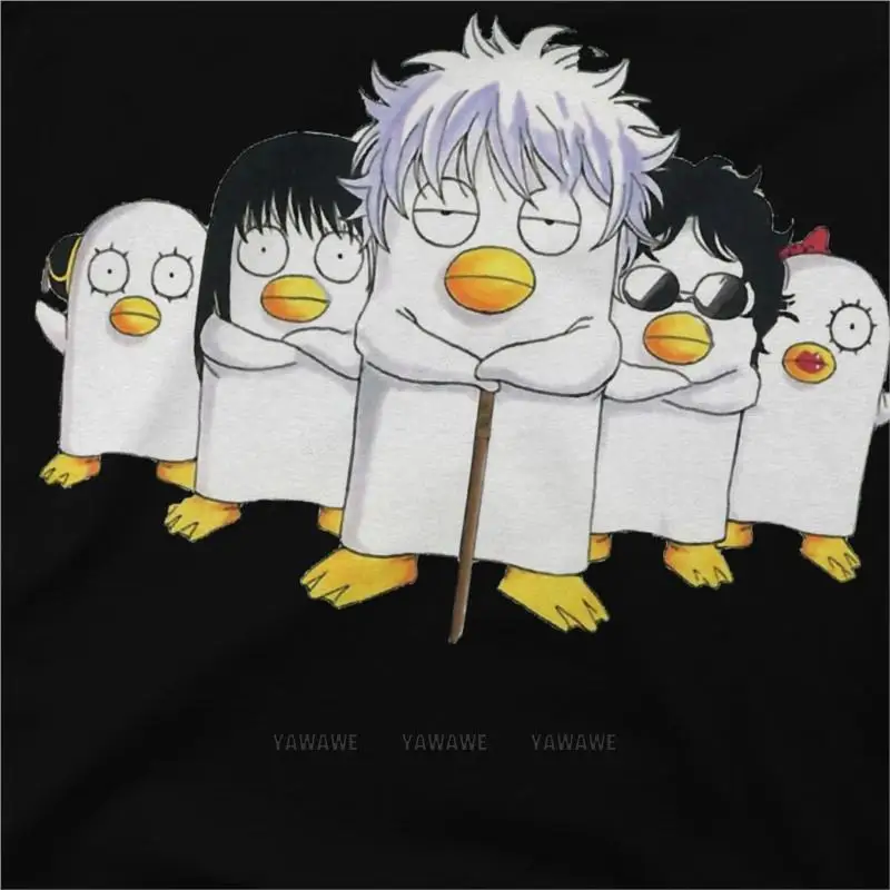 The Gang  Elizabeth T Shirt Men\'s   Cotton Leisure T-Shirt Round Collar Gintama Kagura Anime Tees Short Sleeve Clothes