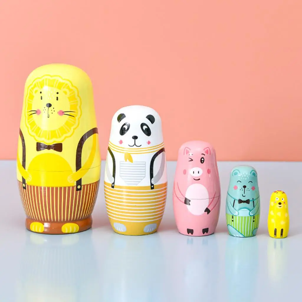 n Nesting Dolls Matryoshka-poppen Houten poppen voor kerstcadeau
