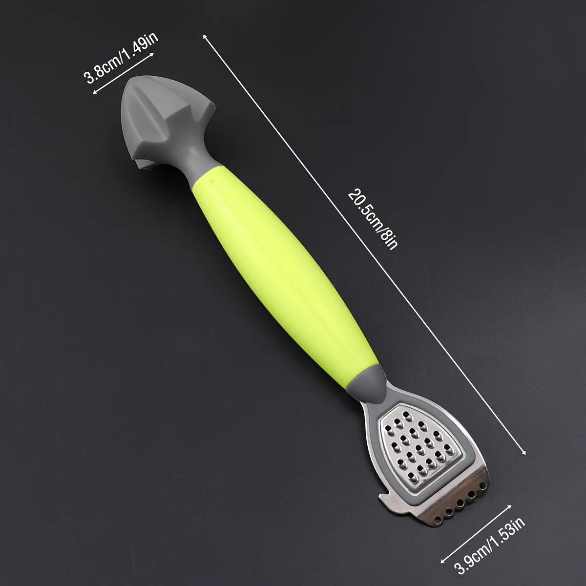 1pc Multifunctional Lemon Zester & Juicer with Built-In Grater, Stainless Steel Blade for Easy Citrus Juicing and Grating