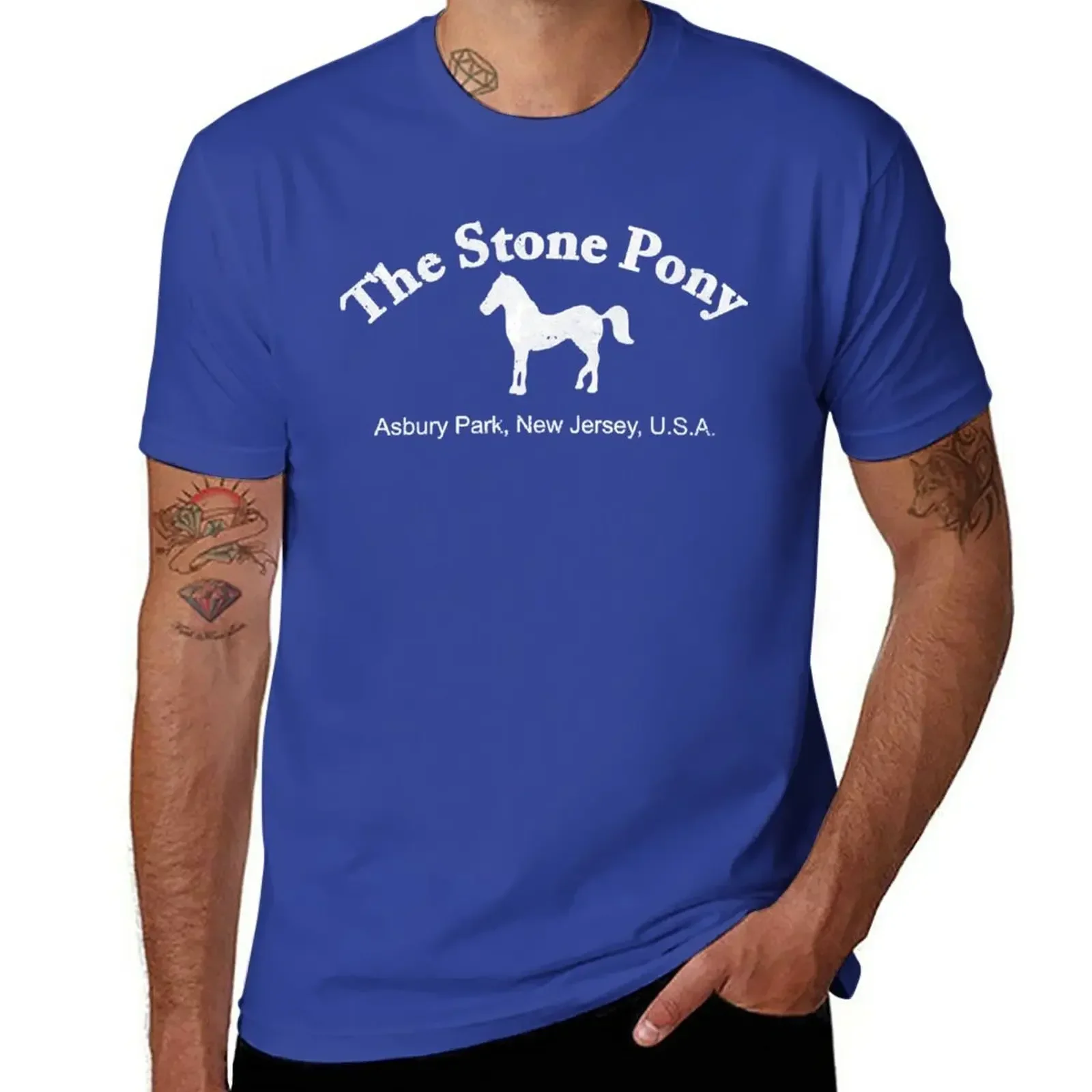 2024 aesthetic men t shirt The Stone Pony T-Shirt for a boy summer clothes short sleeves pure cotton tops casual streetwear