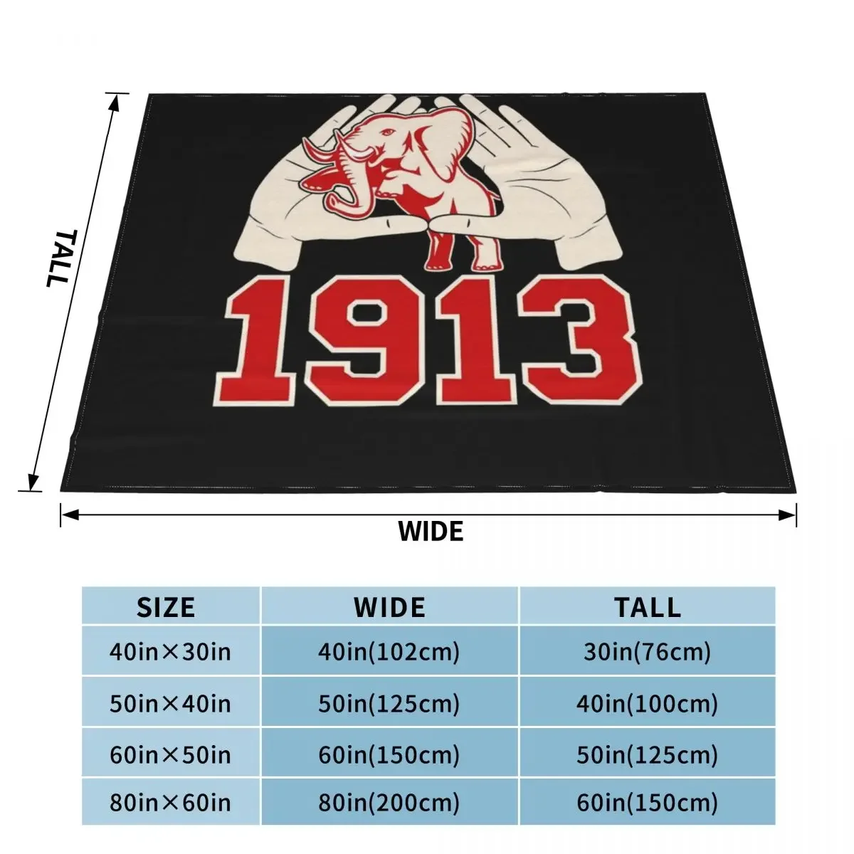 델타 1913 시그마 세타 팬 던지기 담요, 기숙사 방 필수품 소파 던지기 담요