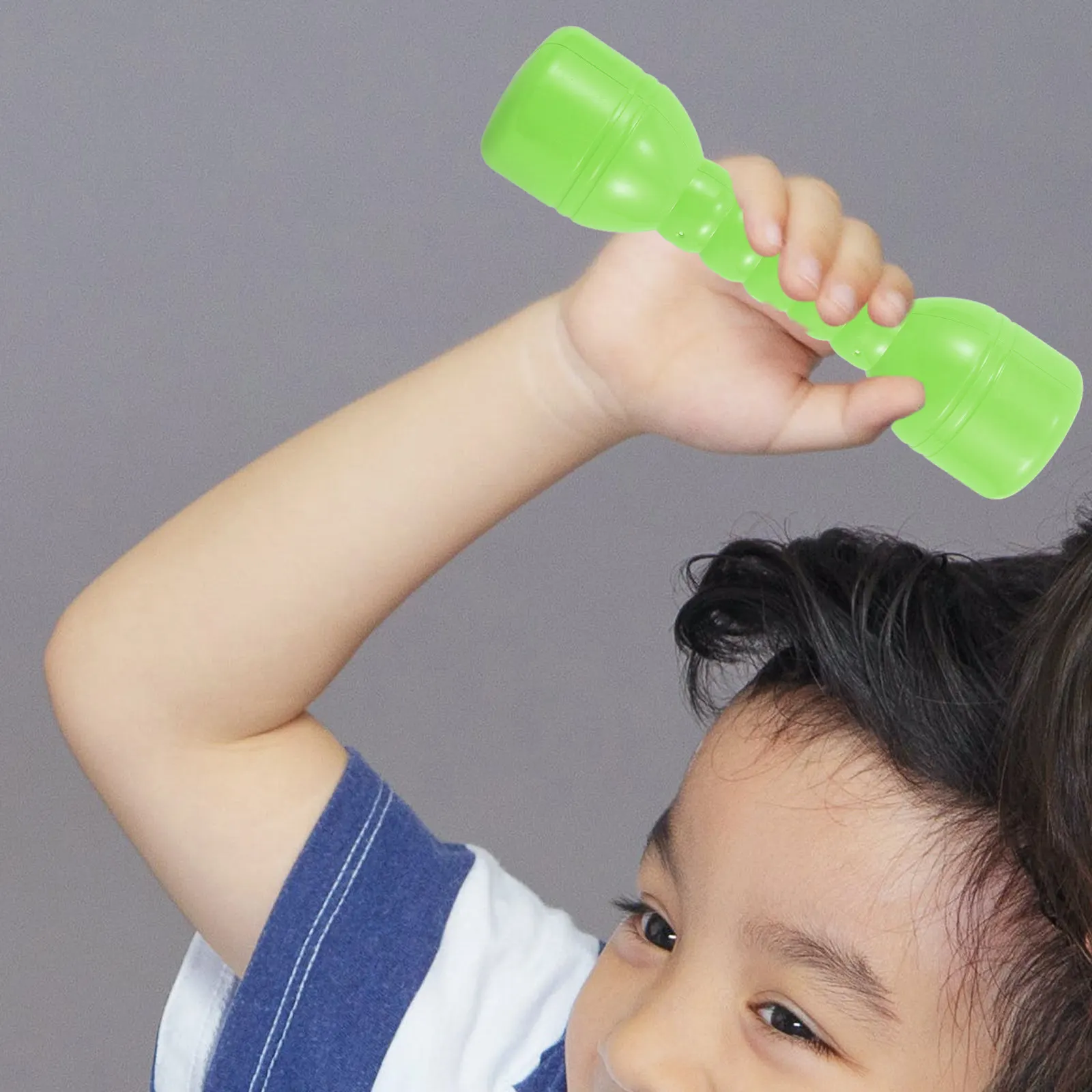 2Pcs Children Barbell Dumbbells Set for Toddlers Kindergarten Home Gym Fitness Motor Skills Development Physical Activity Safe
