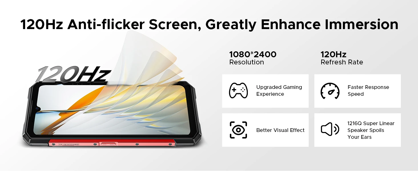 Doogee S200 Plus 5g Ai Rugged Phone 32Gb (12+20) 512Gb Dimensity 7300 Gaming Mobile Phone 1.32'' Rear Display Main Screen