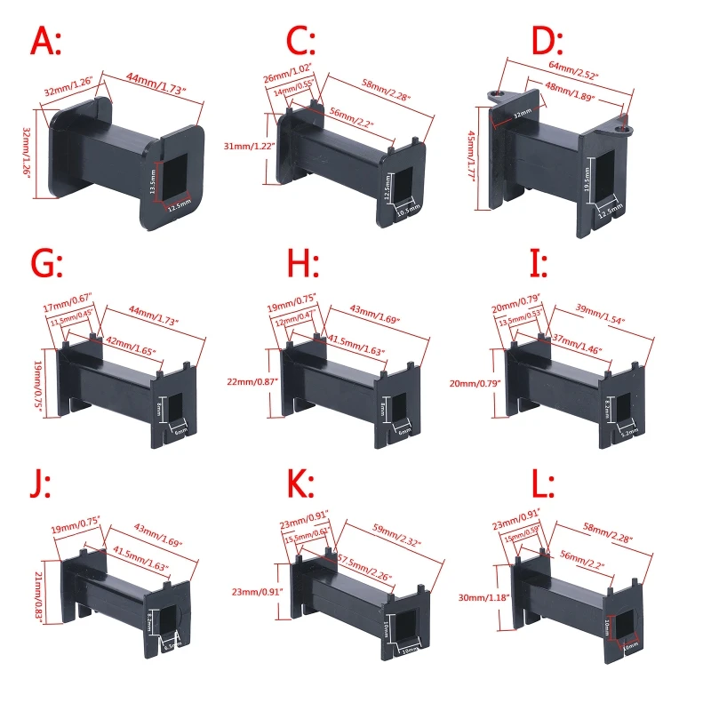 10PCS Plastic Square Bobbin Wire Coil Frame Skeleton for DIY Inductor Drop Shipping