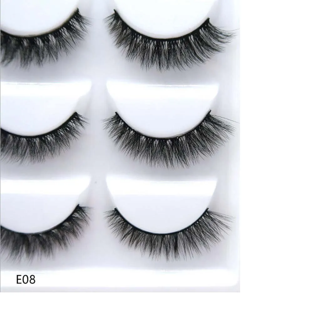 NEW 38 Style 5 Pairs Eyelash Natural 3D Mink False Eyelashes Makeup Fake Eye Lashes Faux Cils Make Up Beauty Tools Wholesale