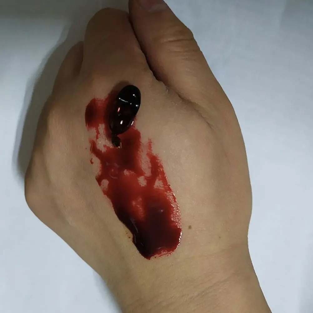 9 Pcs Fake Plasma Props Drama Prank Capsules Washable Blood Pills Halloween Syrup