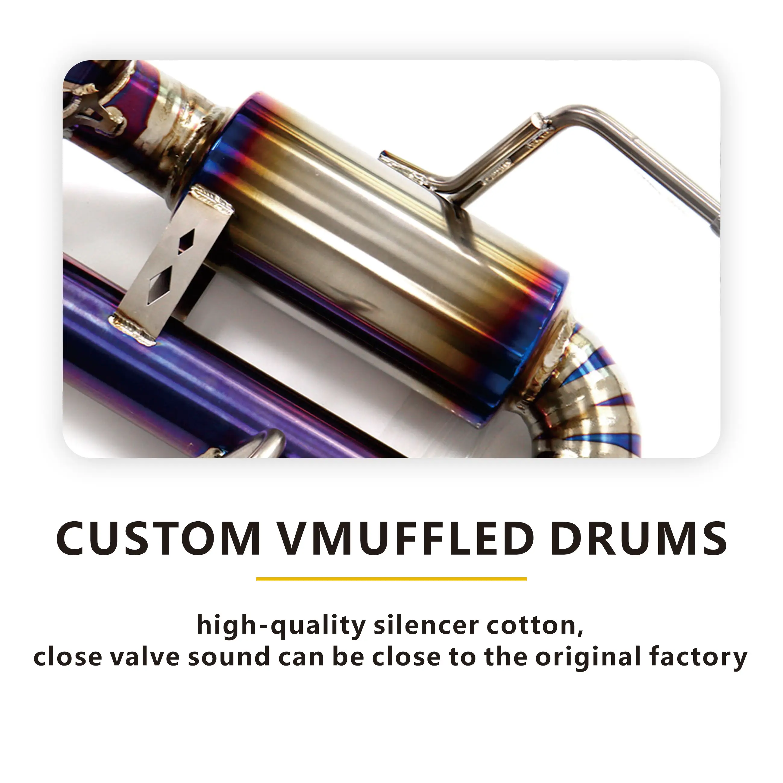 HMD Ti Exhaust catback for  Corvette C8 Z06 5.5L V8 High Performance Muffler with OEM Valves - Image 4