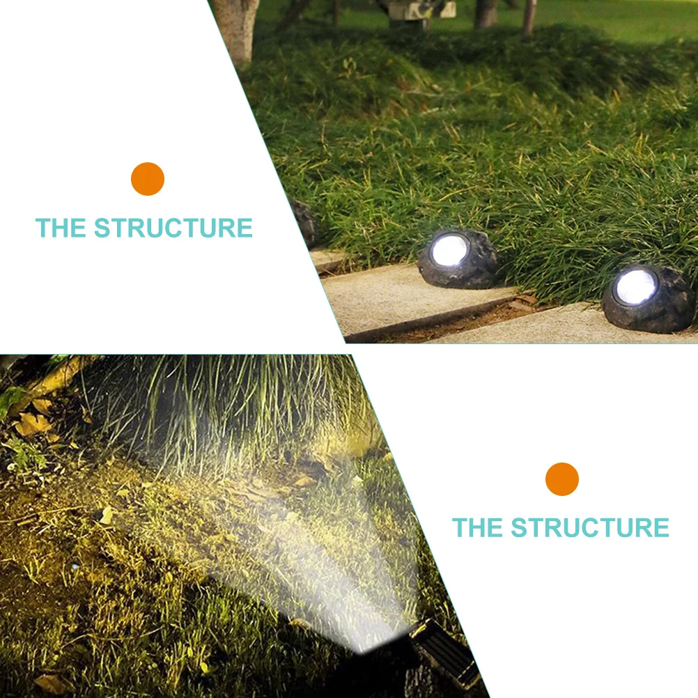 

Solar Rock Lights Outdoor Waterproof Garden Decor Solar Lamp for Patio Yard Lawn Decoration Fast Charging Rainproof