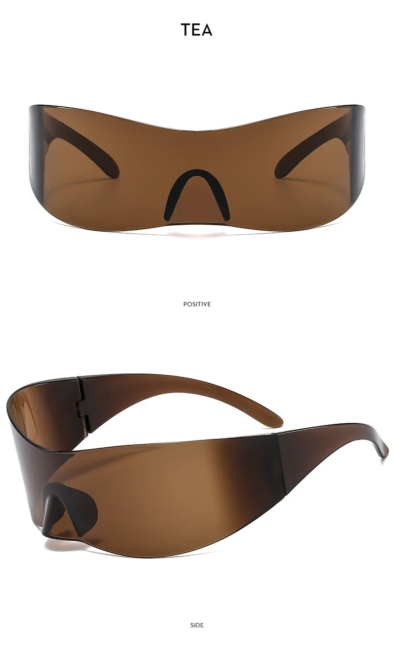 Einteilige randlose Punk-Sonnenbrille für Damen und Herren 2026 – Luxus-Sport-Y2K-Sonnenbrille für Herren, Wrap-Around-Schutzbrille, UV400 – Detail 13