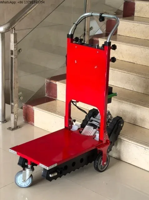 400KG Tracked Electric Stair Climbing Cart - Mute Cargo Handling Trolley | Crawler-Type Up & Down Stair Climber