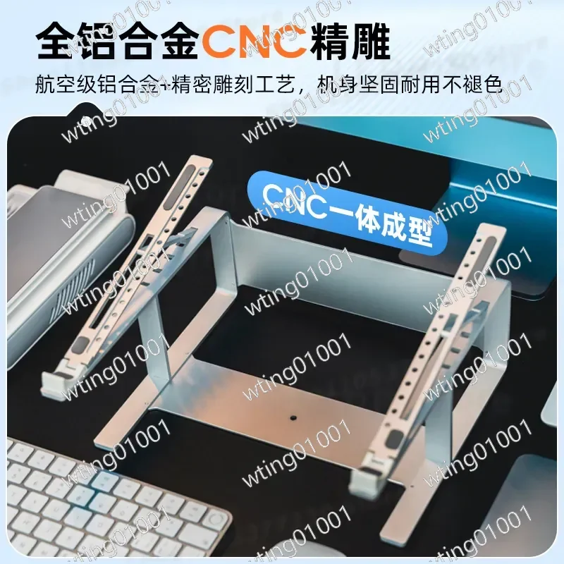for ZOVN Laptop Cooling Pad Aluminum Alloy Stand with Semiconductor Refrigeration Turbo Fan Adjustable Height Elastic Support