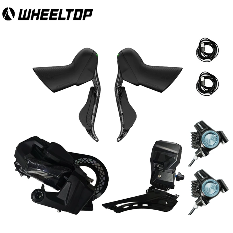 WHEELTOP EDS TX Kabelloses Elektronisches Gruppenset Großes Schaltwerk 7-14 Gang Carbonfaser Hydraulische Scheibenbremse – Detail 3