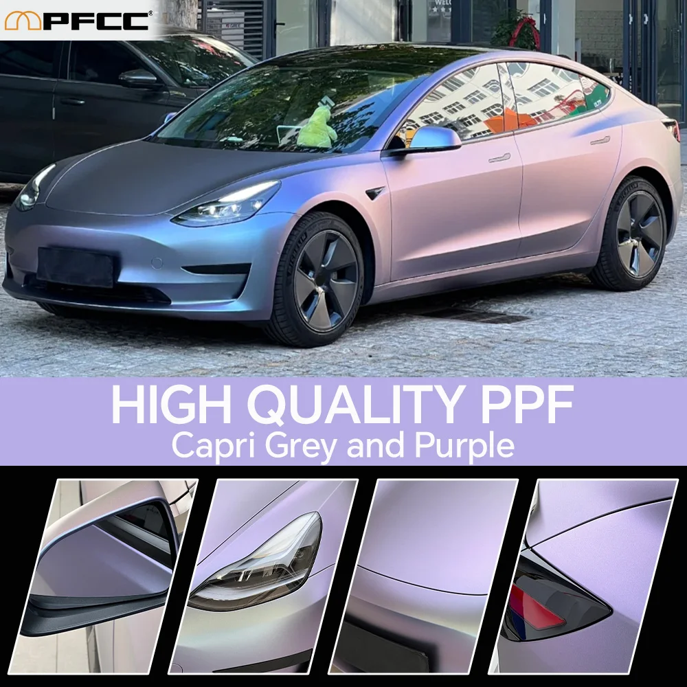 

Matte PPF for Tesla Model Y 2020 2021 2022 2023 2024 Accessories 8.5Mil TPU Scratch Resistant Paint Protection Film for Model Y