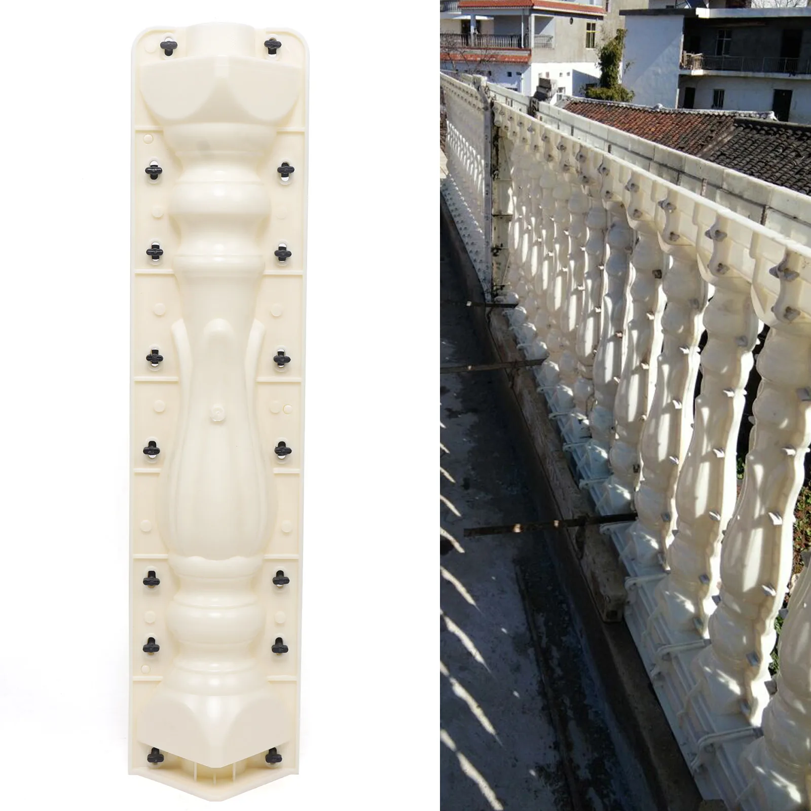 70cm Moulds Balustrades Mold for Concrete Plaster Cement Casting Garden Decor