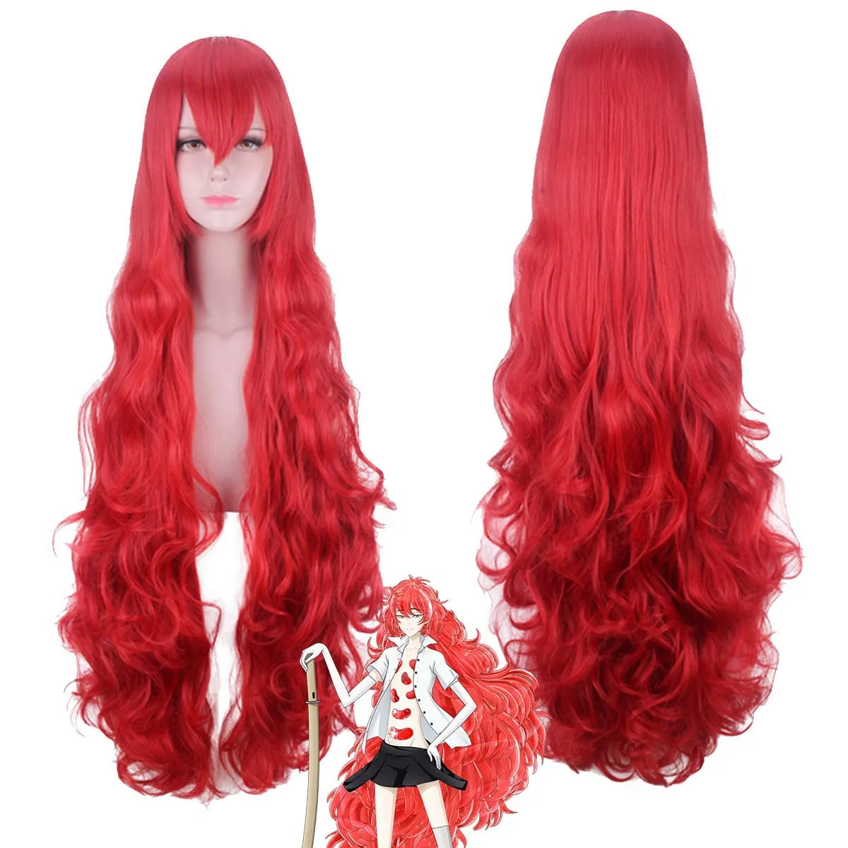 

Длинный волнистый парик для косплея Houseki no Kuni Padparadscha