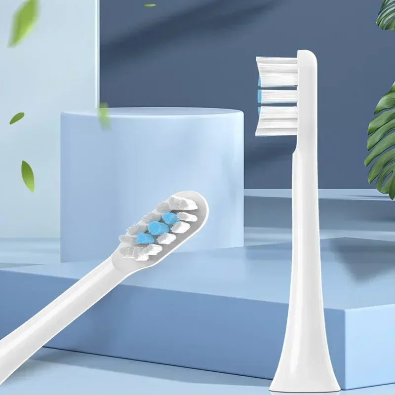 10pcs For Xiaomi Mijia T301 Replacement Brush Heads Sonic Electric Toothbrush Heads Protect Soft DuPont Suitable Nozzles