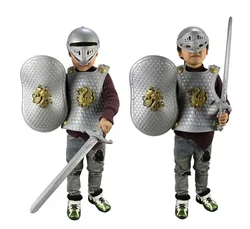 Halloween Hero Knight/Gladiator warrior Armor+Shield+Sword+Helmet 4pcs/set Child Costume party Cosplay Dress-up Boy Play toy