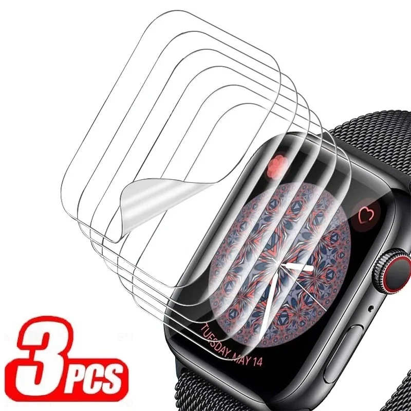 3Pcs Screen Protector for Apple Watch 9 7 6 SE 5 8 40MM 41MM 42MM 44MM 45MM 38MM Ceramic Film IWatch series Ultra 49MM