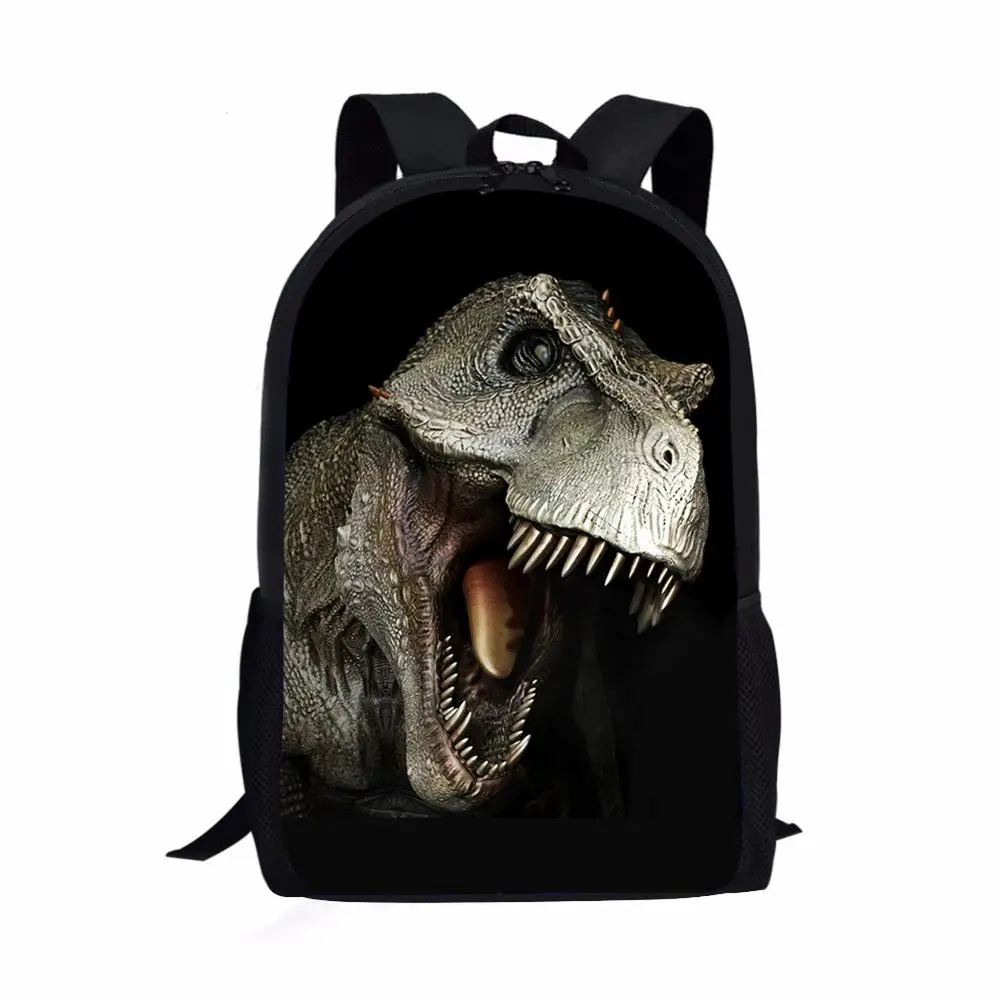 Cute 3D Dinosaur Print School Bags para crianças, Mochila infantil para meninas e meninos, Saco de livro estudantil, Mochilas de grande capacidade