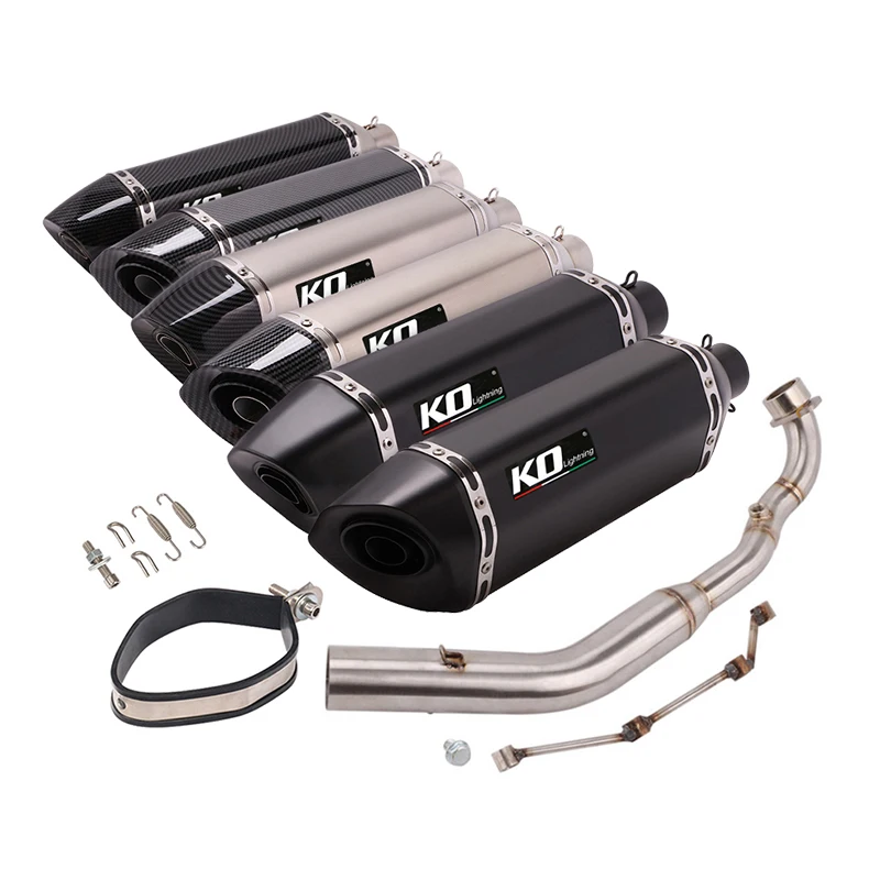 

For KYMCO 400Xciting 400 Full Exhaust System Front Connect Pipe Slip On Motorcycle Muffler Escape DB Killer Stainless Steel