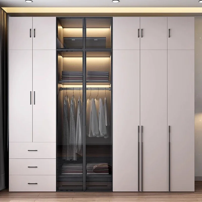 Luxury Wardrobes Storage Clothes Closet Bedroom Display Drawers Modular Wardrobes Organizer Meubles De Chambre Salon Furniture