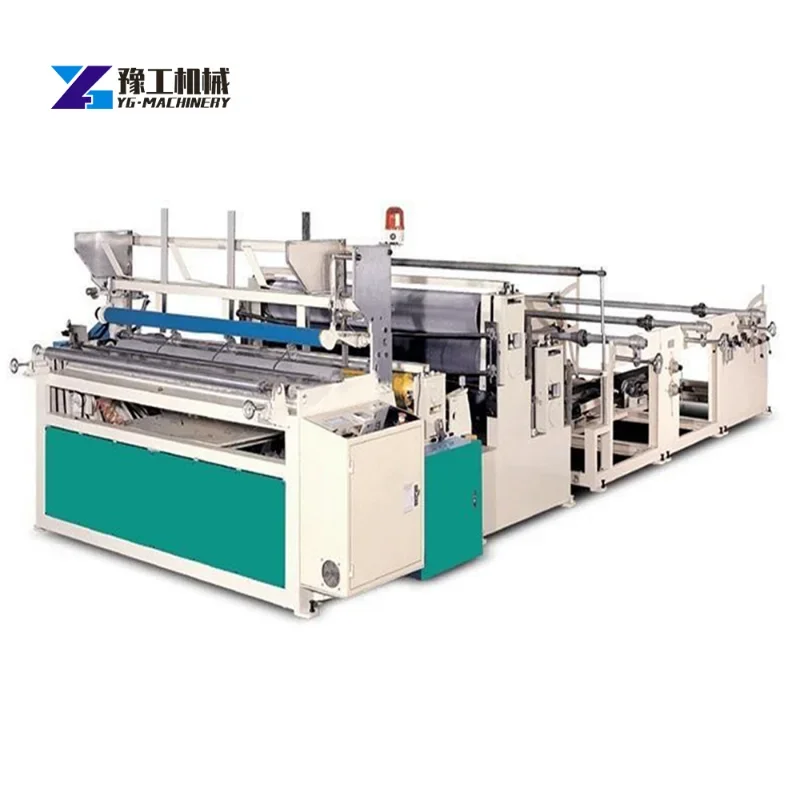 Fully Automatic Toilet Tissue Paper Roll Making Machine Small Toilet Paper Production Line Atomatic Toilet Paper Making Machine