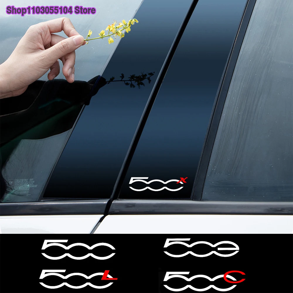 4pcs Car body Sticker For Fiat 500 Abarth Sport 595 695 500x 500l 500c