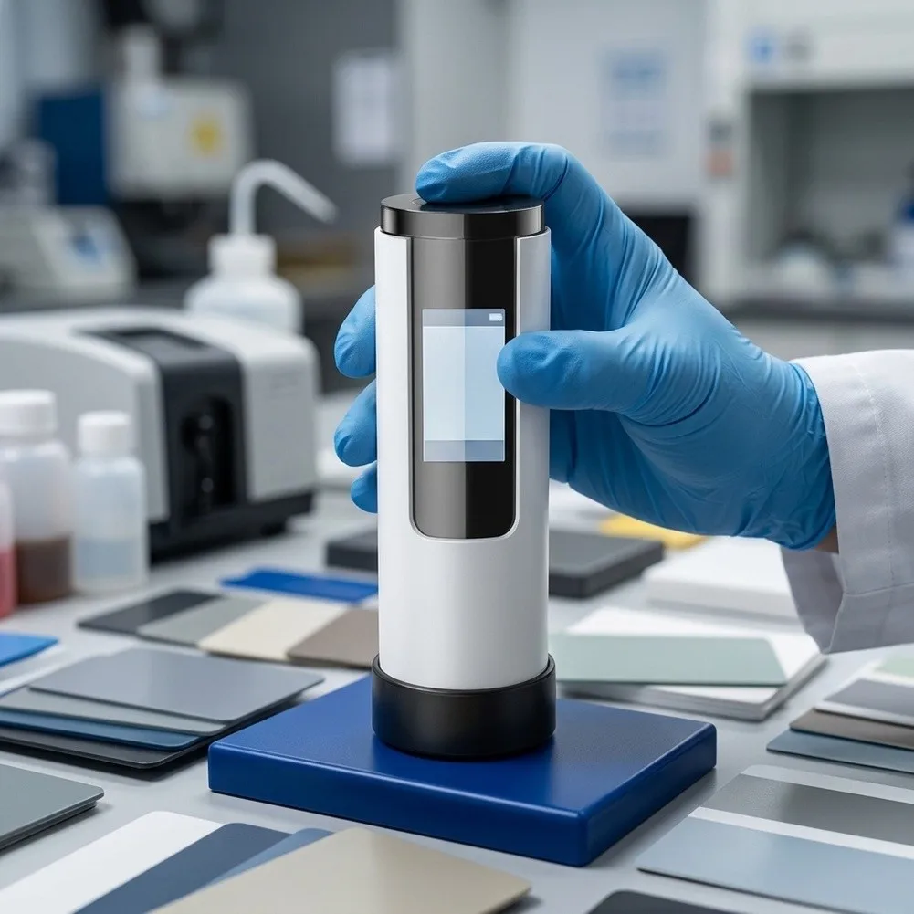 For DS-01 Colorimeter for Flat Samples Including Plastic Parts Paint Films Leather Surfaces and Printed Materials